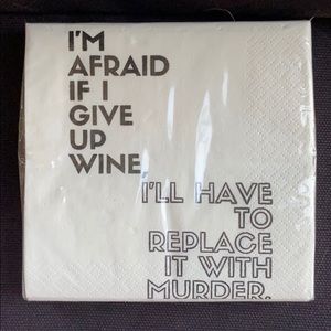 Lettered napkins